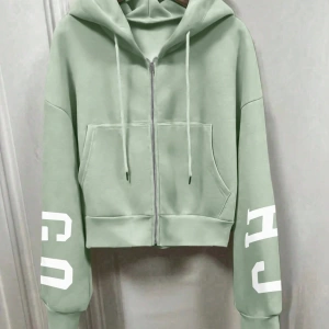 Kapşonlu Sweatshirt Polarlı Sweatshirt, Bol Kesim Kısa Ceket, Sonbahar/Kış, Üç Çeyrek  Model 5163