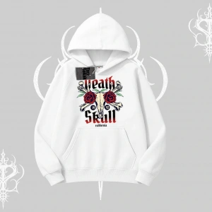 Kapşonlu Sweatshirt Skull & Roses Vintage West Coast Rebellion