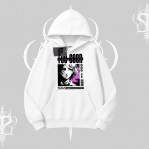 Kapşonlu Sweatshirt Too Good Anime Girl Grafik Baskılı