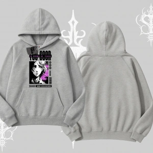 Kapşonlu Sweatshirt Too Good Anime Girl Grafik Baskılı