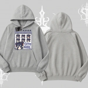 Kapşonlu Sweatshirt Twitch Emotes Cute Girl Anime Expression