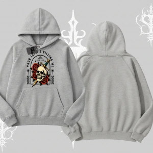 Kapşonlu Sweatshirt Your Love Is Killing Me Dead Romance