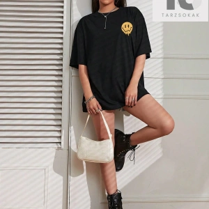 Karikatür & Slogan Grafikli Tişört