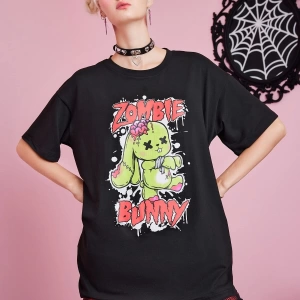 Karikatür ve Grafik tasarım Oversize T-shirt Cartoon/Letter serisi kod136