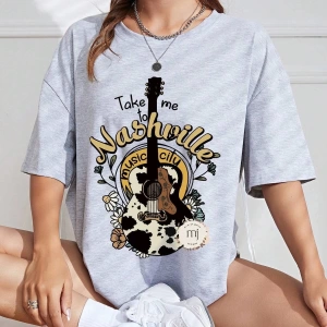 Karikatür ve Grafik tasarım Oversize T-shirt Cartoon/Letter serisi kod138