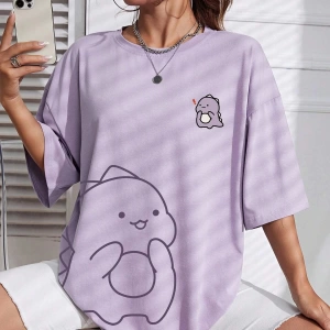 Karikatür ve Grafik tasarım Oversize T-shirt Cartoon/Letter serisi kod146
