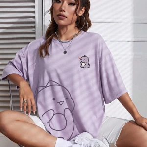 Karikatür ve Grafik tasarım Oversize T-shirt Cartoon/Letter serisi kod146