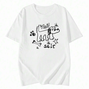 Karikatür ve Grafik tasarım Oversize T-shirt Cartoon/Letter serisi kod157