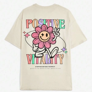 Karikatür ve Grafik tasarım Oversize T-shirt Cartoon/Letter serisi kod159
