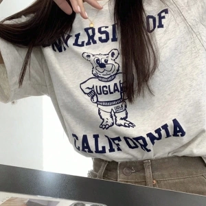 Karikatür ve Grafik tasarım Oversize T-shirt Cartoon/Letter serisi kod167