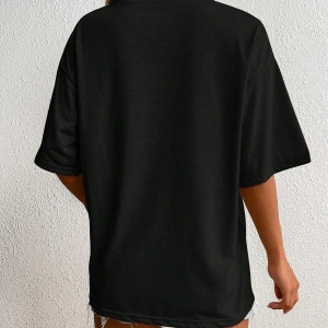 Karikatür ve Grafik tasarım Oversize T-shirt Cartoon/Letter serisi kod191