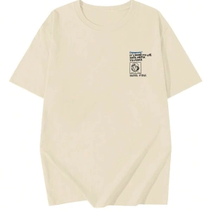Karikatür ve Grafik tasarım Oversize T-shirt Cartoon/Letter serisi kod205