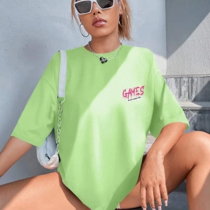 Karikatür ve Grafik tasarım Oversize T-shirt Cartoon/Letter serisi kod212