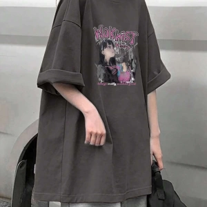 Karikatür ve Grafik tasarım Oversize T-shirt Cartoon/Letter serisi kod224