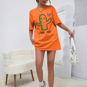 Karikatür ve Grafik tasarım Oversize T-shirt Cartoon/Letter serisi kod225