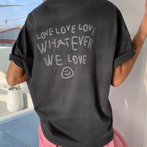 Karikatür ve Grafik tasarım Oversize T-shirt Cartoon/Letter serisi kod229
