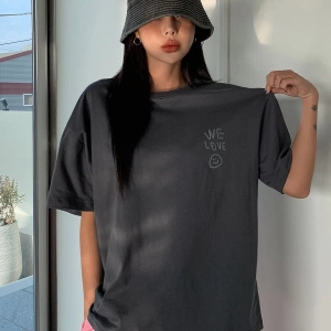 Karikatür ve Grafik tasarım Oversize T-shirt Cartoon/Letter serisi kod229