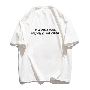 Karikatür ve Grafik tasarım Oversize T-shirt Cartoon/Letter serisi kod246