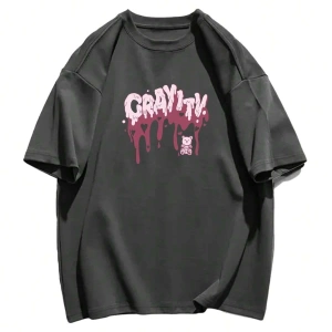 Karikatür ve Grafik tasarım Oversize T-shirt Cartoon/Letter serisi kod252