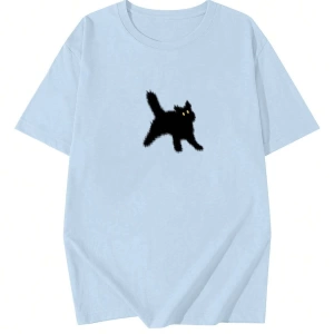 Karikatür ve Grafik tasarım Oversize T-shirt Cartoon/Letter serisi kod337