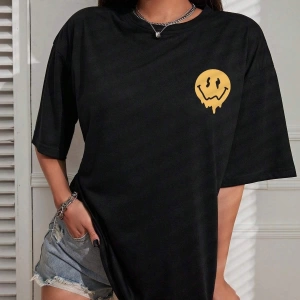 Karikatür ve Grafik tasarım Oversize T-shirt Cartoon/Letter serisi kod345