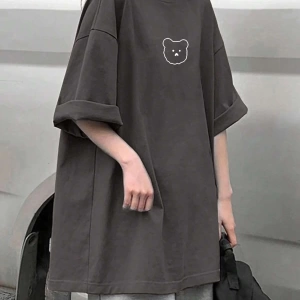 Karikatür ve Grafik tasarım Oversize T-shirt Cartoon/Letter serisi kod350