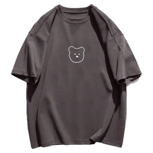 Karikatür ve Grafik tasarım Oversize T-shirt Cartoon/Letter serisi kod350