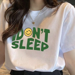 Karikatür ve Grafik tasarım Oversize T-shirt Cartoon/Letter serisi kod353