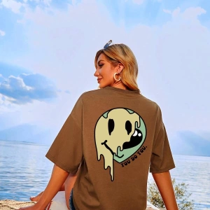 Karikatür ve Grafik tasarım Oversize T-shirt Cartoon/Letter serisi kod382