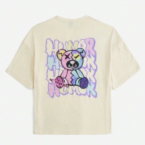 Karikatür ve Grafik tasarım Oversize T-shirt Cartoon/Letter serisi kod389