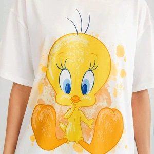 Karikatür ve Grafik tasarım Oversize T-shirt Cartoon/Letter serisi kod393