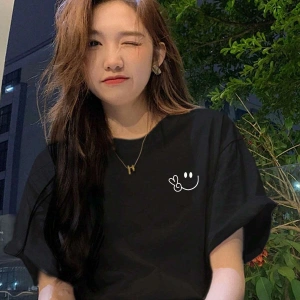 Karikatür ve Grafik tasarım Oversize T-shirt Cartoon/Letter serisi kod420