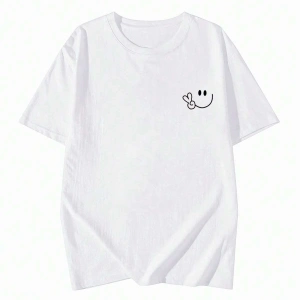 Karikatür ve Grafik tasarım Oversize T-shirt Cartoon/Letter serisi kod420