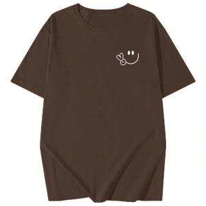 Karikatür ve Grafik tasarım Oversize T-shirt Cartoon/Letter serisi kod426