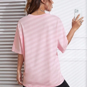 Karikatür ve Grafik tasarım Oversize T-shirt Cartoon/Letter serisi kod44
