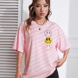 Karikatür ve Grafik tasarım Oversize T-shirt Cartoon/Letter serisi kod44