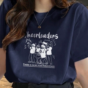 Karikatür ve Grafik tasarım Oversize T-shirt Cartoon/Letter serisi kod480
