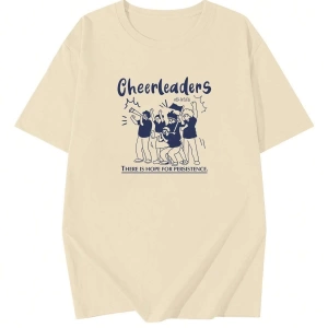 Karikatür ve Grafik tasarım Oversize T-shirt Cartoon/Letter serisi kod481