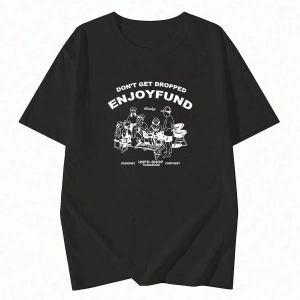 Karikatür ve Grafik tasarım Oversize T-shirt Cartoon/Letter serisi kod488
