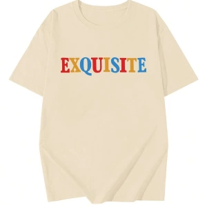 Karikatür ve Grafik tasarım Oversize T-shirt Cartoon/Letter serisi kod503