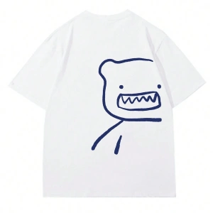 Karikatür ve Grafik tasarım Oversize T-shirt Cartoon/Letter serisi kod512