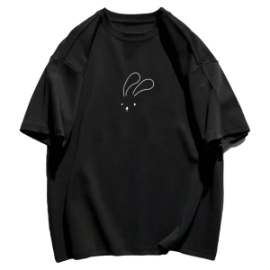 Karikatür ve Grafik tasarım Oversize T-shirt Cartoon/Letter serisi kod525