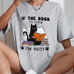 Karikatür ve Grafik tasarım Oversize T-shirt Cartoon/Letter serisi kod540