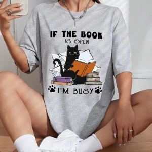 Karikatür ve Grafik tasarım Oversize T-shirt Cartoon/Letter serisi kod540