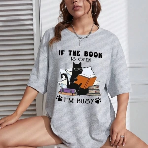 Karikatür ve Grafik tasarım Oversize T-shirt Cartoon/Letter serisi kod540