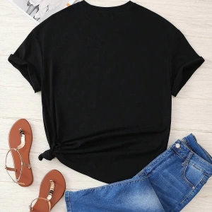 Karikatür ve Grafik tasarım Oversize T-shirt Cartoon/Letter serisi kod549