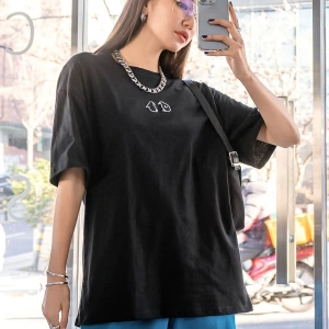 Karikatür ve Grafik tasarım Oversize T-shirt Cartoon/Letter serisi kod551