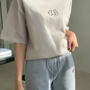 Karikatür ve Grafik tasarım Oversize T-shirt Cartoon/Letter serisi kod554
