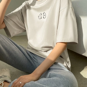 Karikatür ve Grafik tasarım Oversize T-shirt Cartoon/Letter serisi kod554