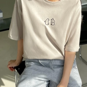 Karikatür ve Grafik tasarım Oversize T-shirt Cartoon/Letter serisi kod554